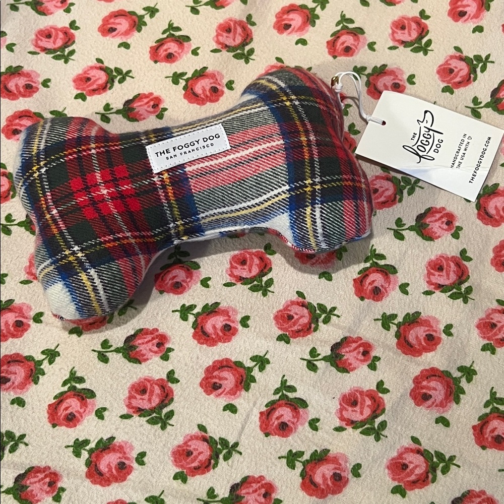 The Foggy Dog Tartan Bone Toy